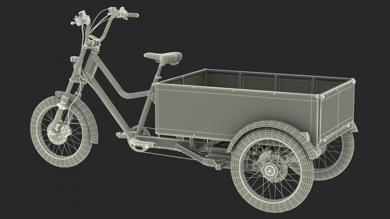 3D Rad Power Bike RadBurro with Truck Bed model