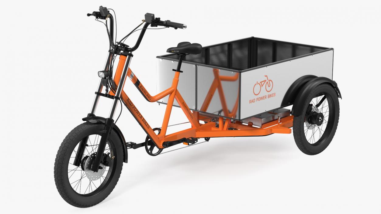 3D Rad Power Bike RadBurro with Truck Bed model