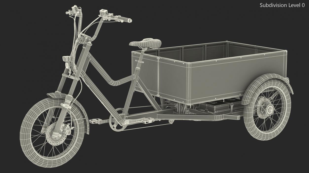 3D Rad Power Bike RadBurro with Truck Bed model