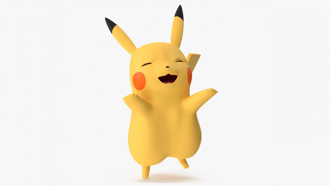 3D Pikachu Character Rigged for Maya model