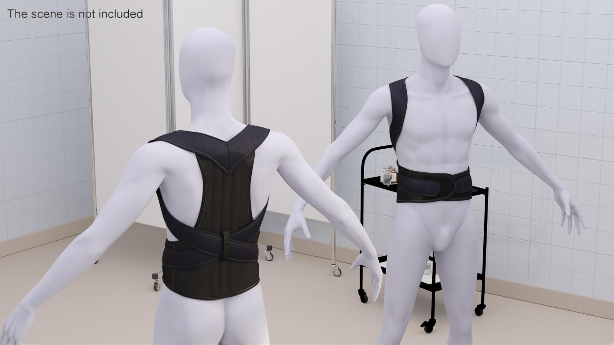 3D Posture Corrector for Women and Men on Mannequin model