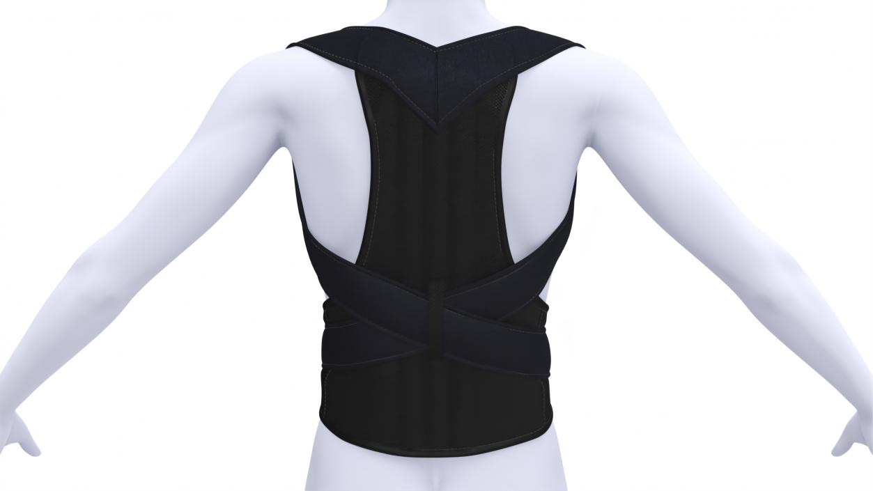 3D Posture Corrector for Women and Men on Mannequin model