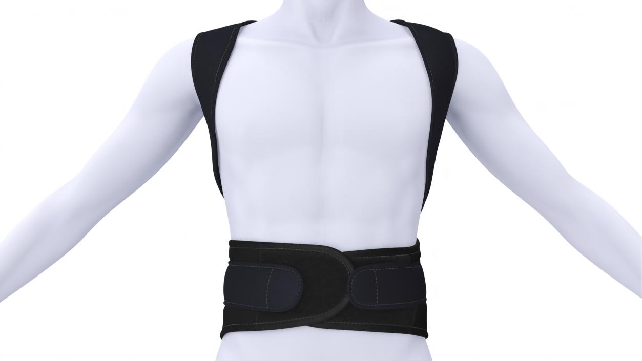 3D Posture Corrector for Women and Men on Mannequin model