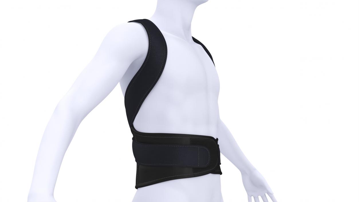 3D Posture Corrector for Women and Men on Mannequin model