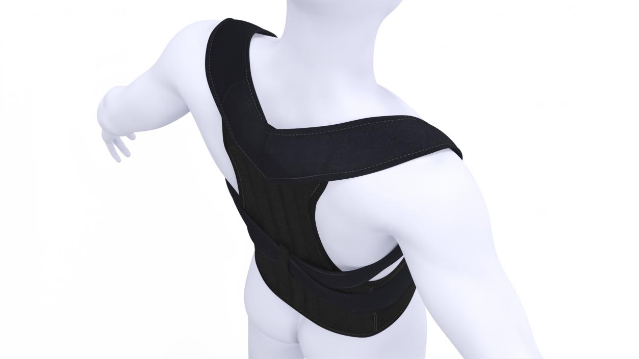 3D Posture Corrector for Women and Men on Mannequin model