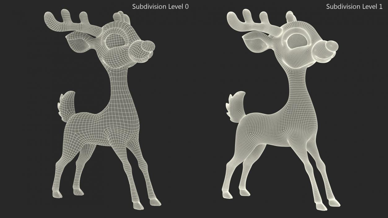 3D Cartoon Noble Deer model