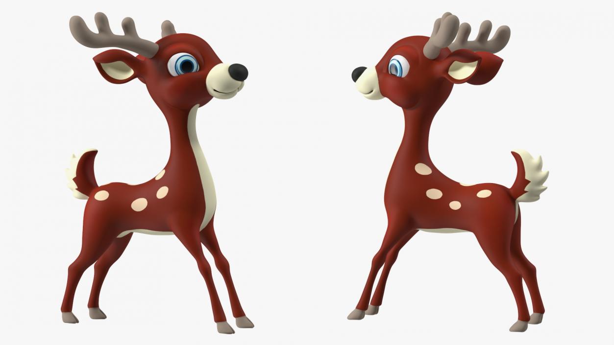 3D Cartoon Noble Deer model