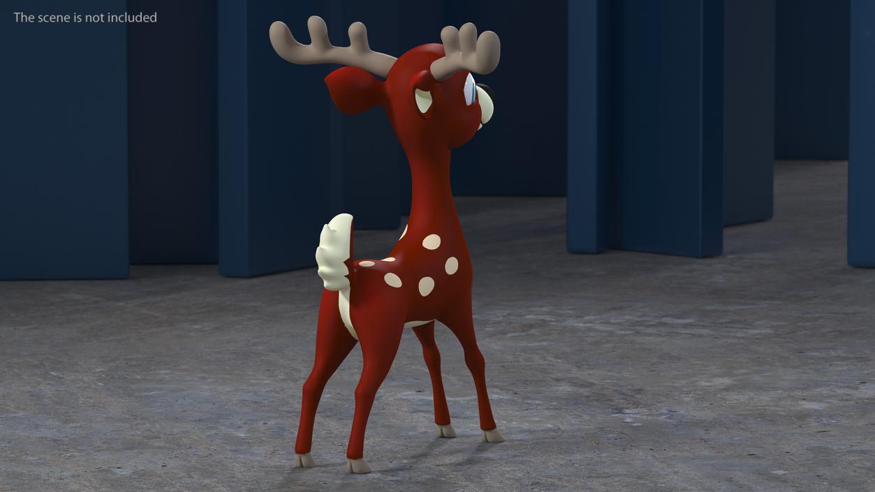 3D Cartoon Noble Deer model