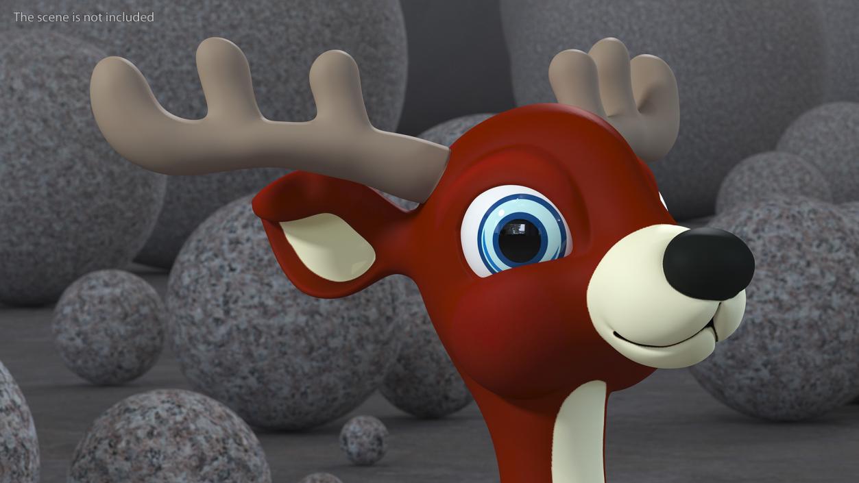 3D Cartoon Noble Deer model