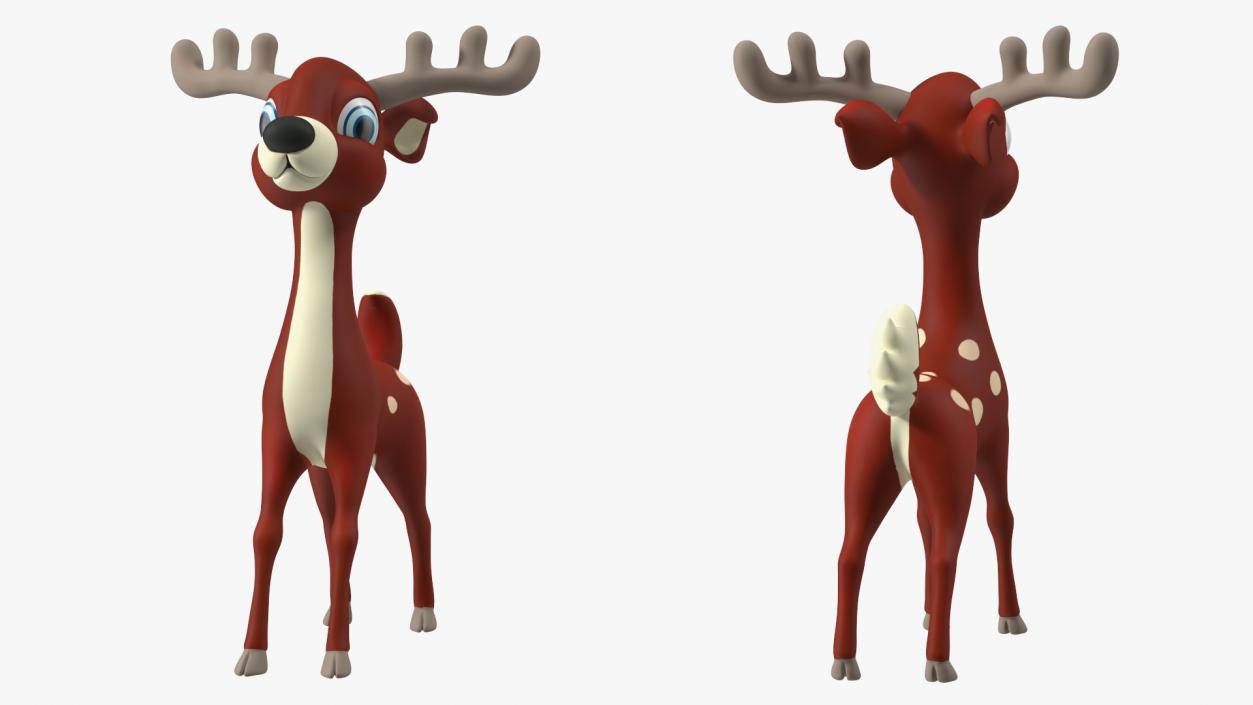 3D Cartoon Noble Deer model