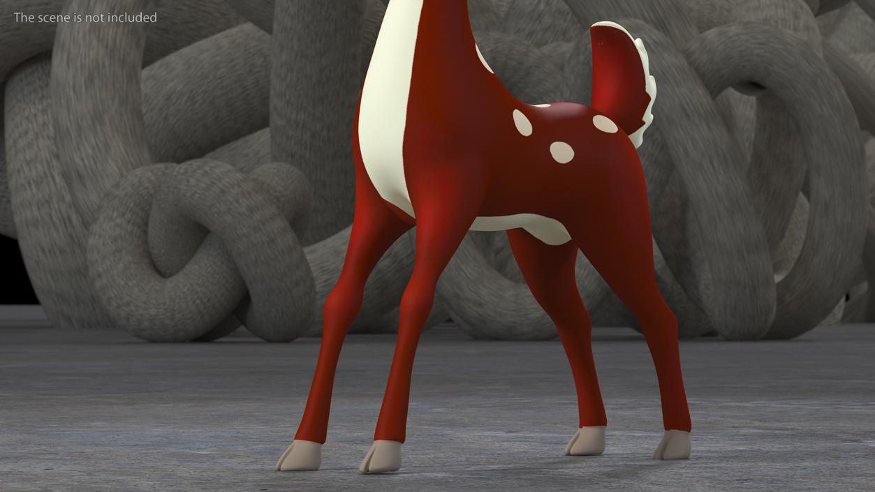 3D Cartoon Noble Deer model