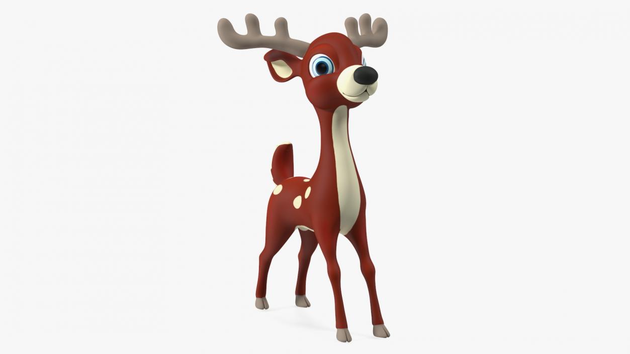 3D Cartoon Noble Deer model