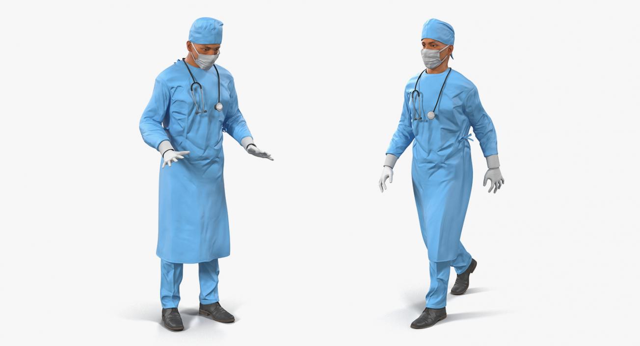 Rigged Doctors 3D Models Collection 2 3D