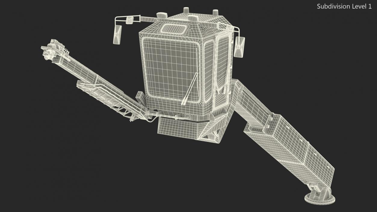 Telescopic Deicer Telehandler 3D model