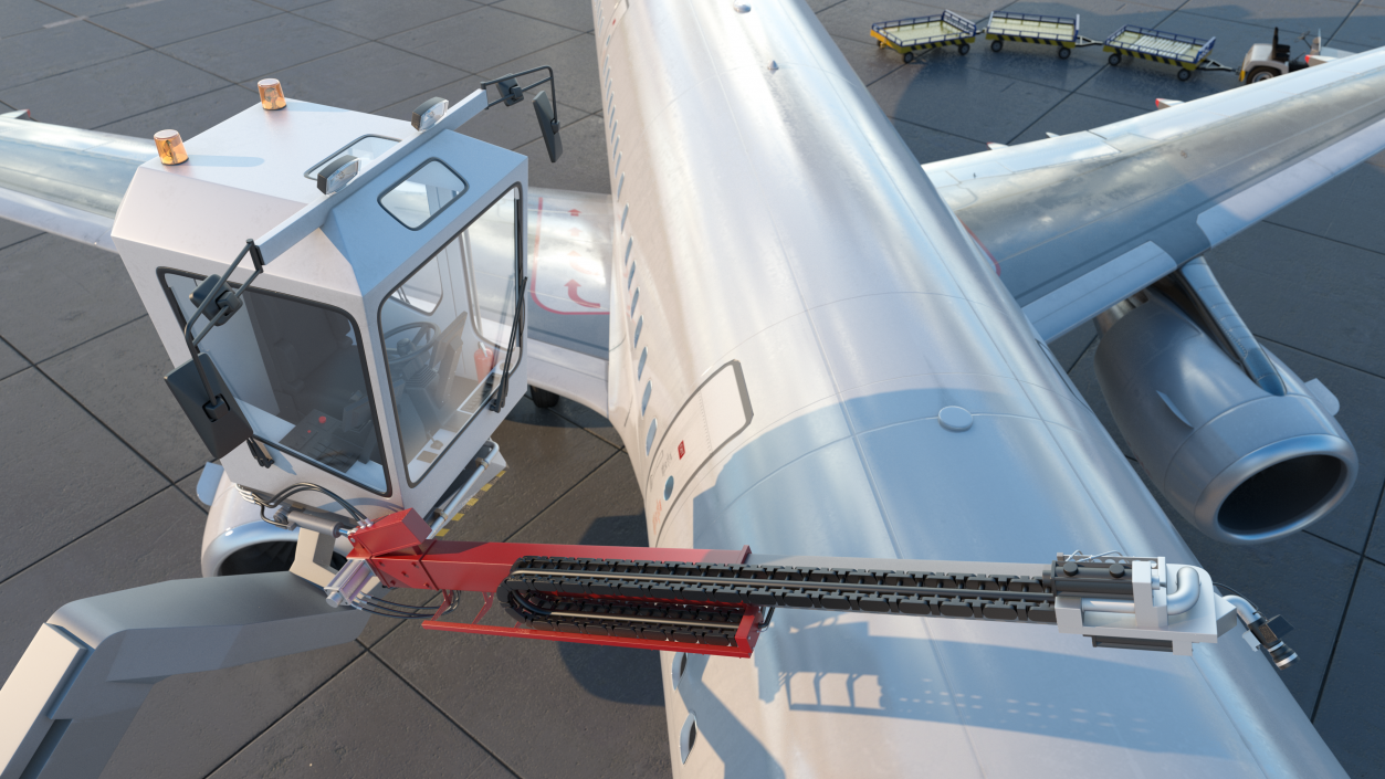 Telescopic Deicer Telehandler 3D model