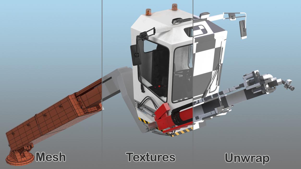 Telescopic Deicer Telehandler 3D model