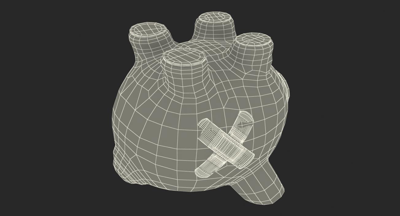 3D Cracked Piggy Bank model