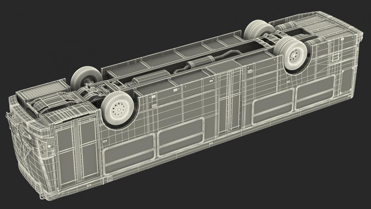 Bus Nabi Model 416 Simple Interior 3D model