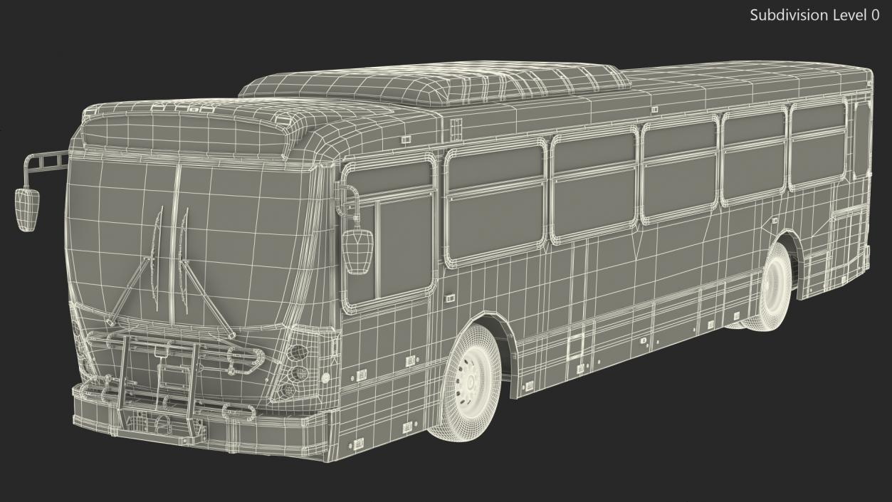 Bus Nabi Model 416 Simple Interior 3D model