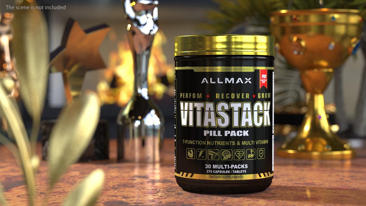 Allmax Nutrition Vitastack Multivitamin 3D model