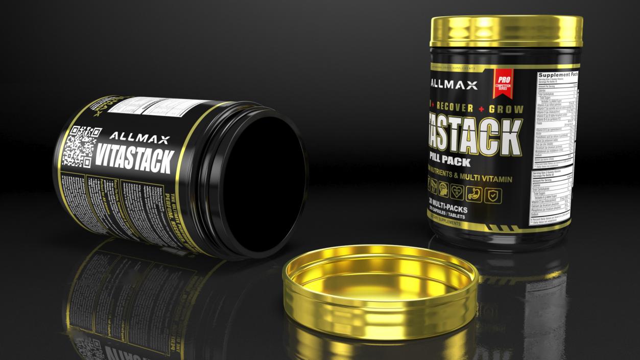 Allmax Nutrition Vitastack Multivitamin 3D model