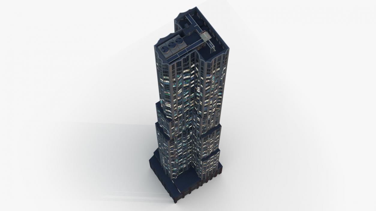 3D New York by Gehry At Night