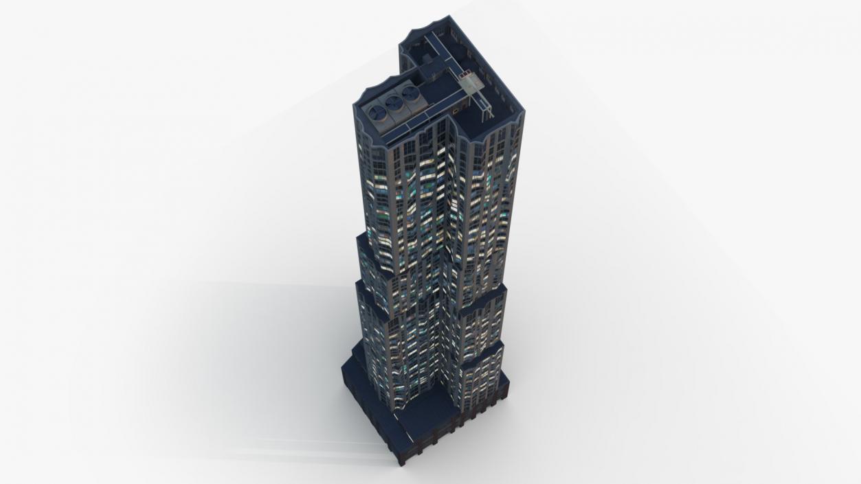 3D New York by Gehry At Night