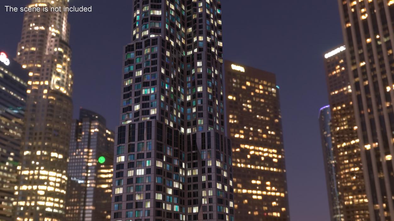 3D New York by Gehry At Night