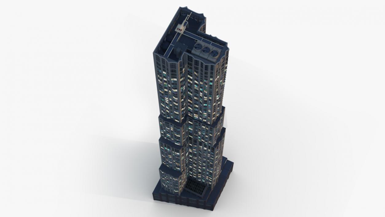 3D New York by Gehry At Night