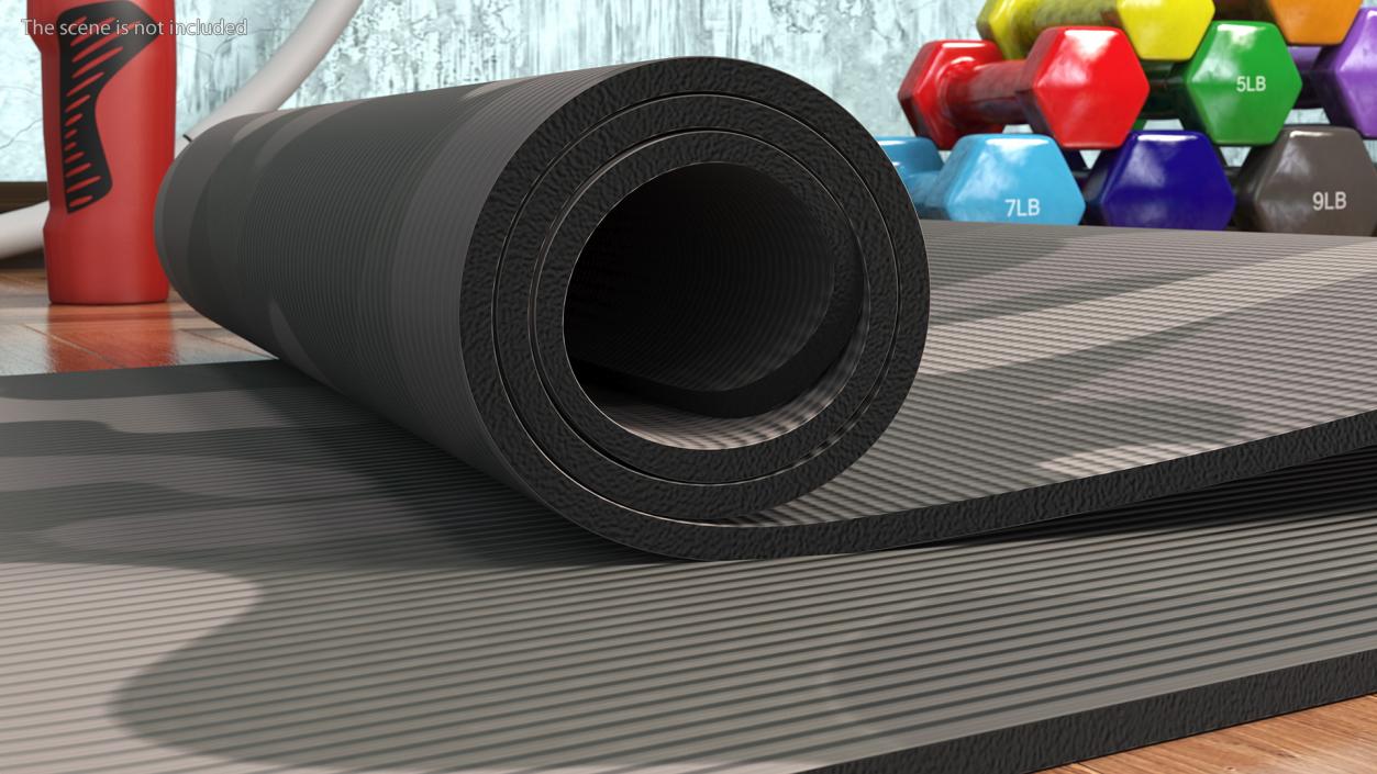 3D model Yoga Mat Folded Camo