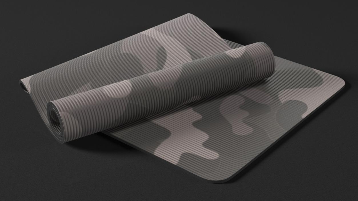 3D model Yoga Mat Folded Camo