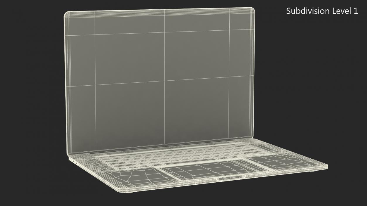 3D Modern Laptop model