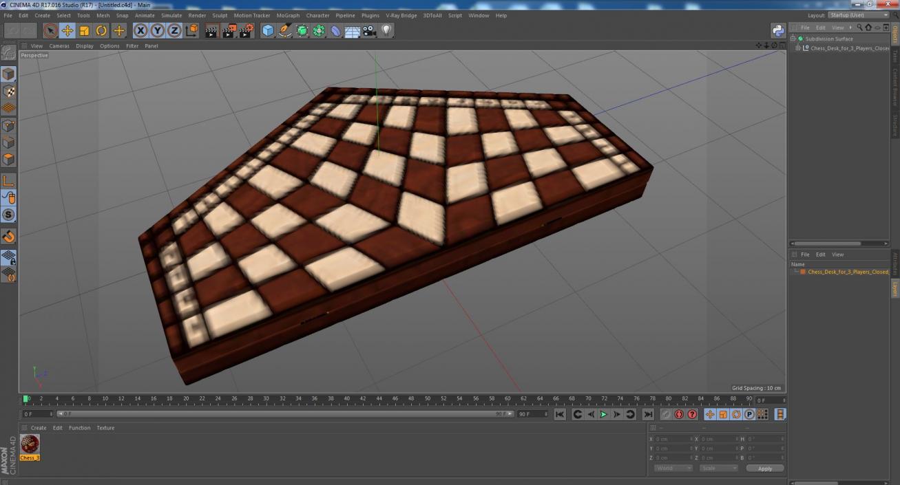 3D Chess Desk for 3 Players Closed