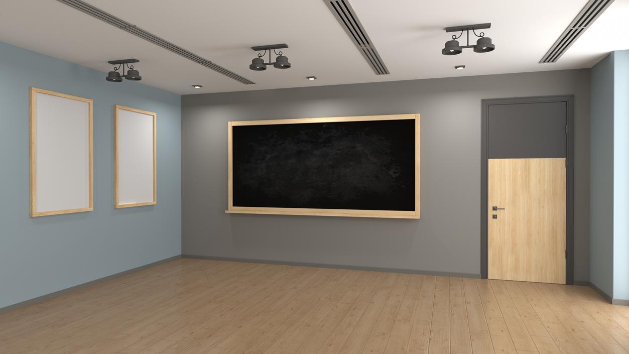 3D Classroom Interior model