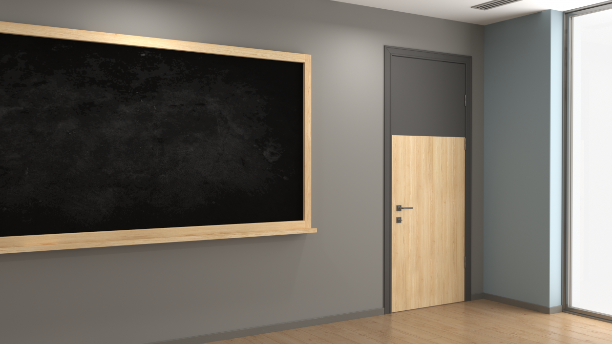 3D Classroom Interior model