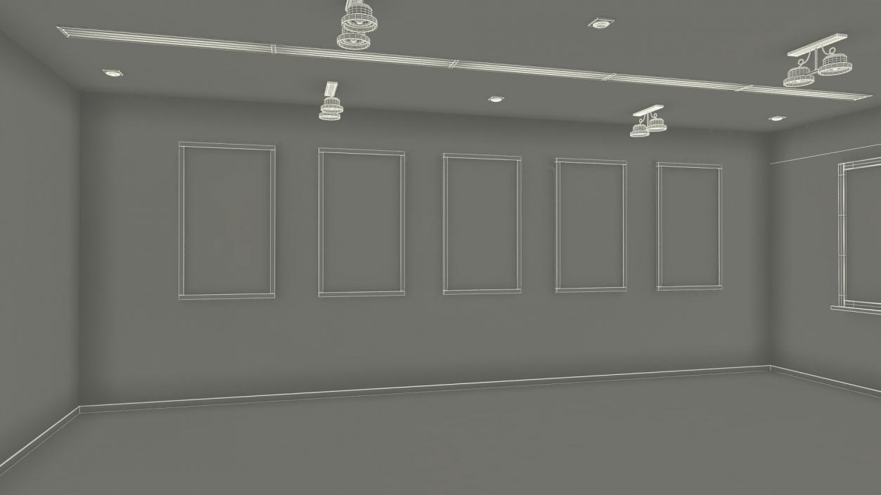 3D Classroom Interior model