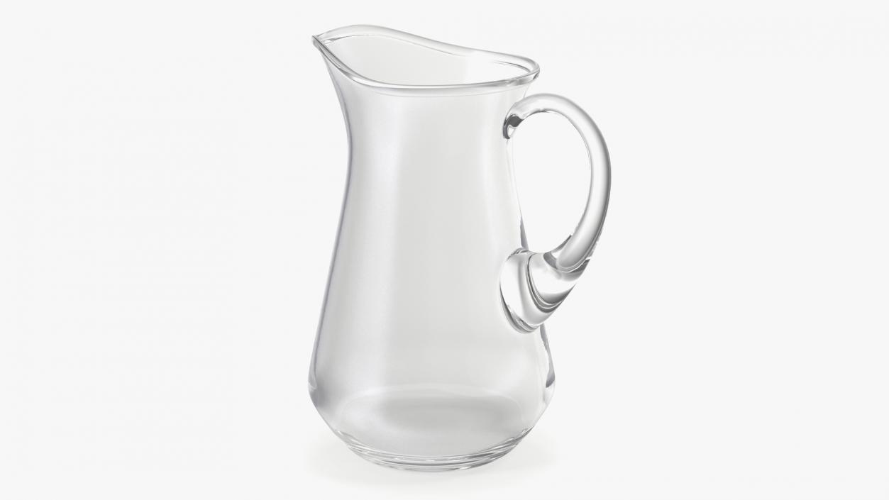 3D Glass Jug With Handle