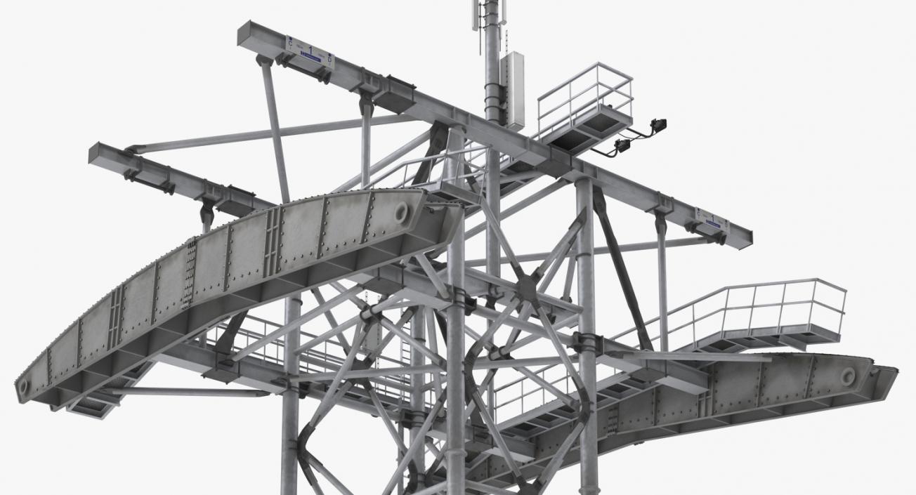 3D Gondola Lift Tower model