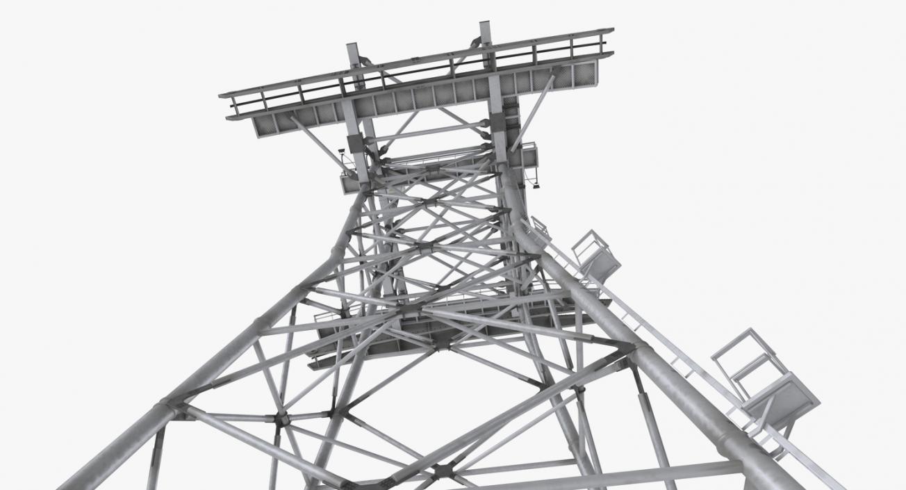 3D Gondola Lift Tower model