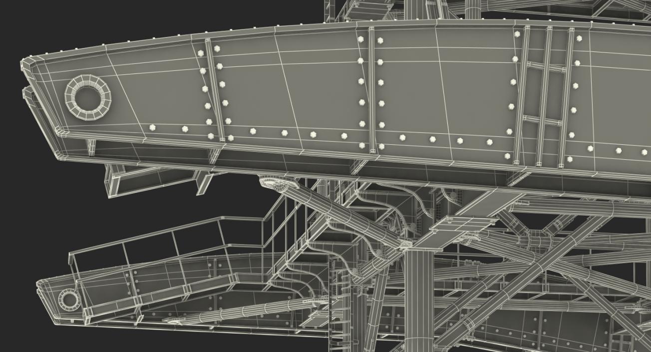 3D Gondola Lift Tower model