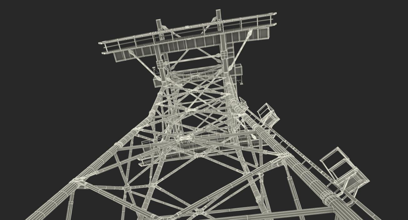 3D Gondola Lift Tower model