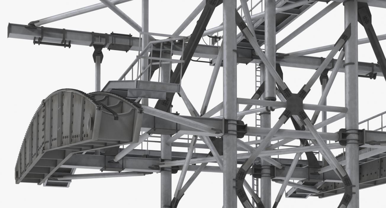 3D Gondola Lift Tower model