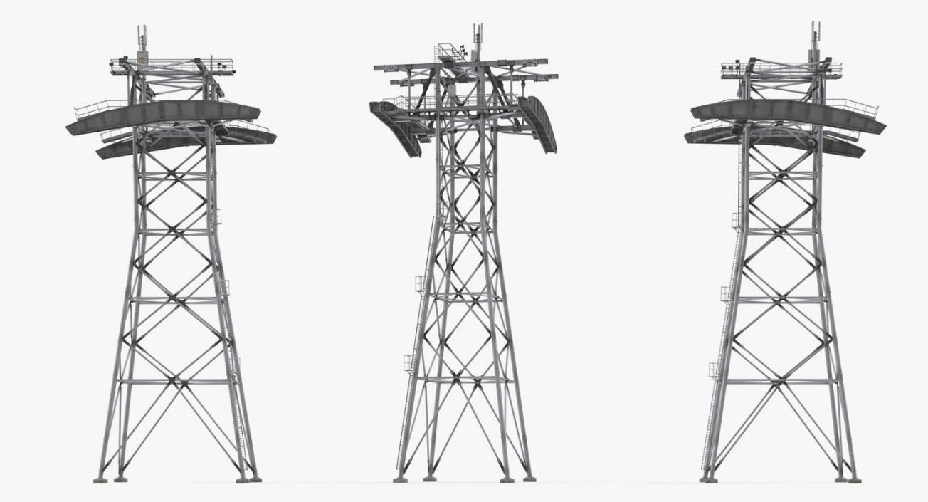 3D Gondola Lift Tower model