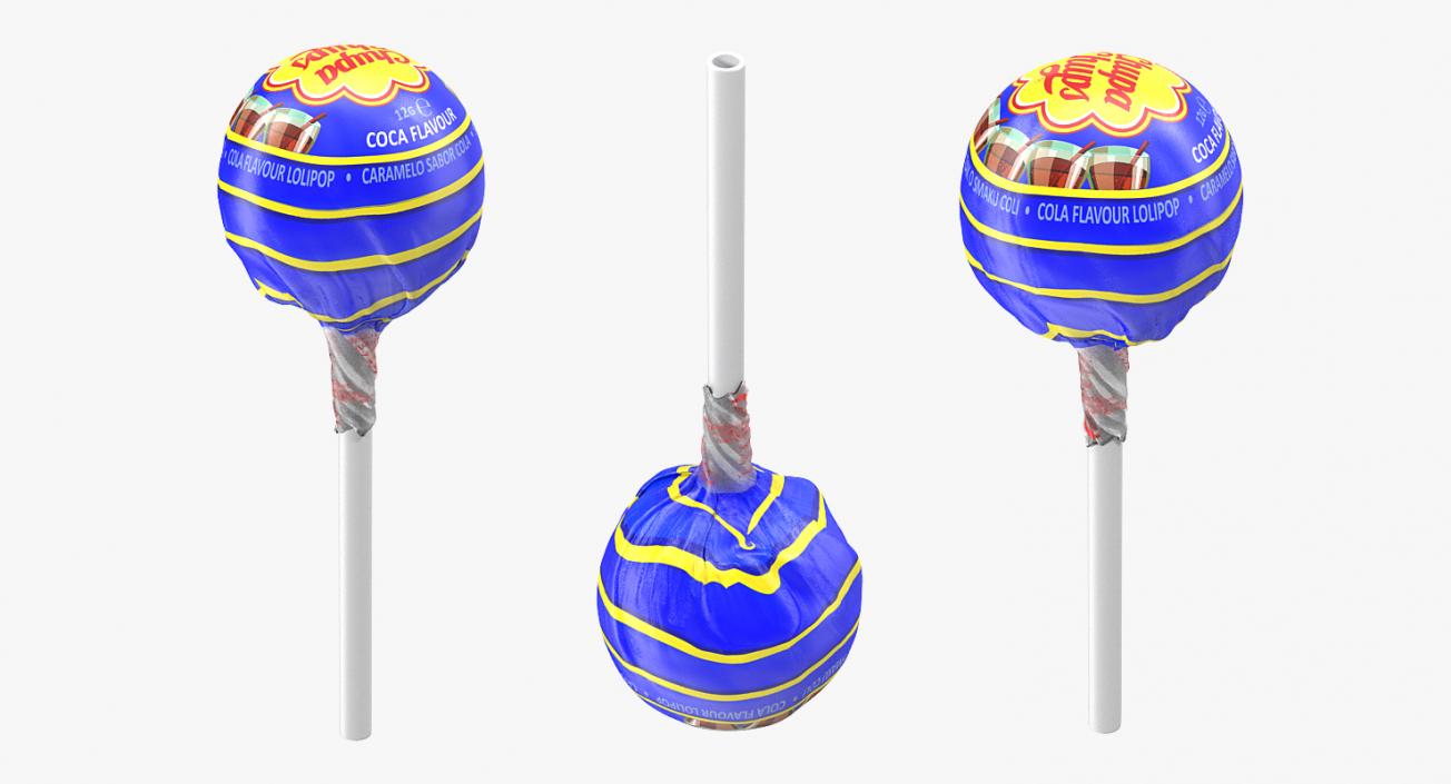 Cola Chupa Chups Wrapped 3D model