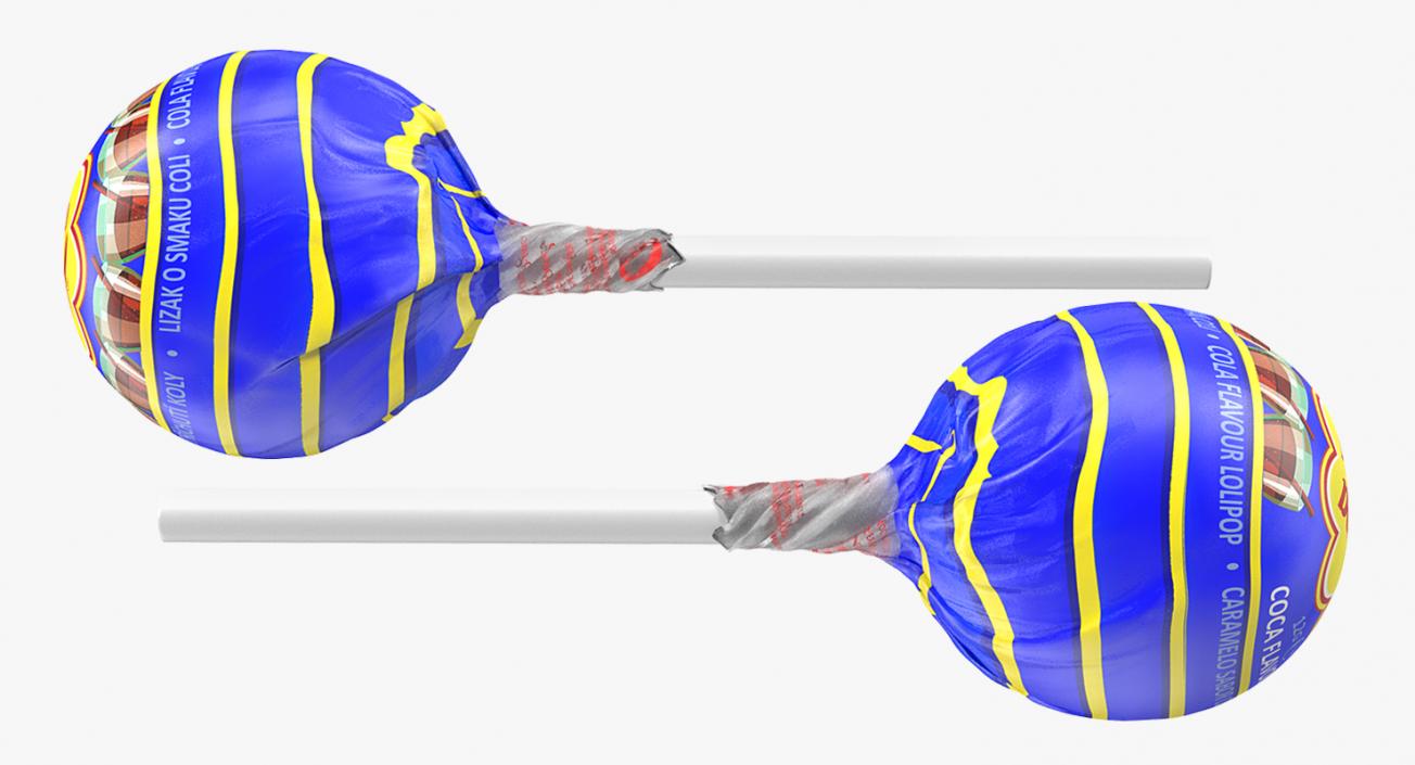 Cola Chupa Chups Wrapped 3D model