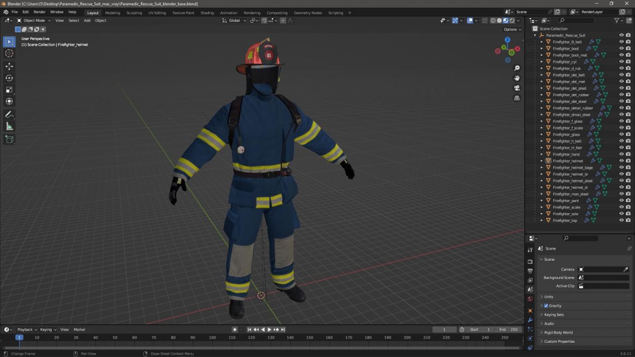 3D Paramedic Rescue Suit