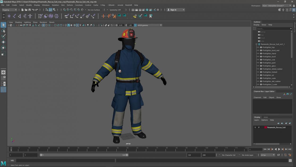 3D Paramedic Rescue Suit