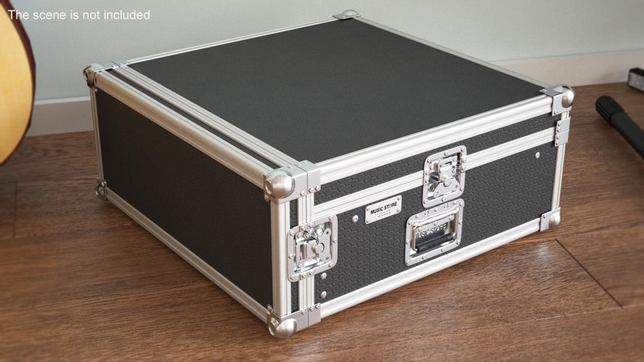 Studio Rack Flight Case 17x48x48cm 3D model