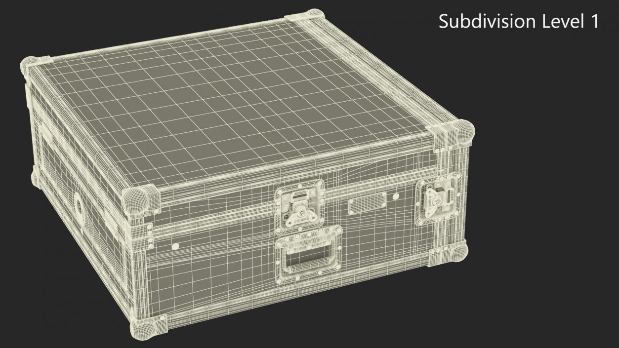 Studio Rack Flight Case 17x48x48cm 3D model