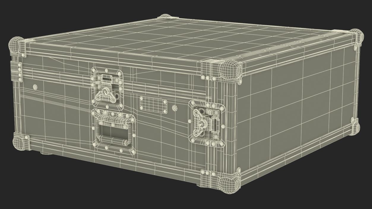 Studio Rack Flight Case 17x48x48cm 3D model